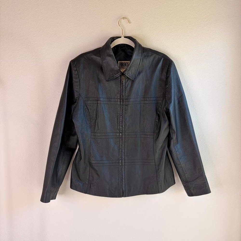 Vintage Black Genuine Leather Jacket